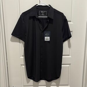 Men's BYLT Black Short Sleeve Shirt - Medium